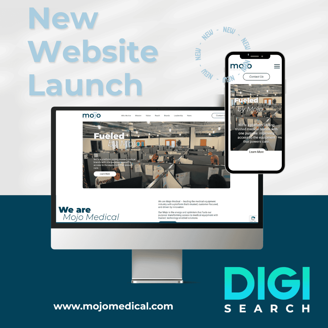 New Website Launch Mojo Medical